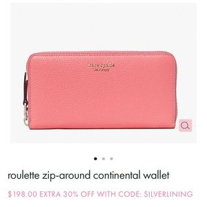 AUTH Kate Spade Pink wallet
